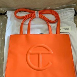 Telfar Medium Orange Shopping bag